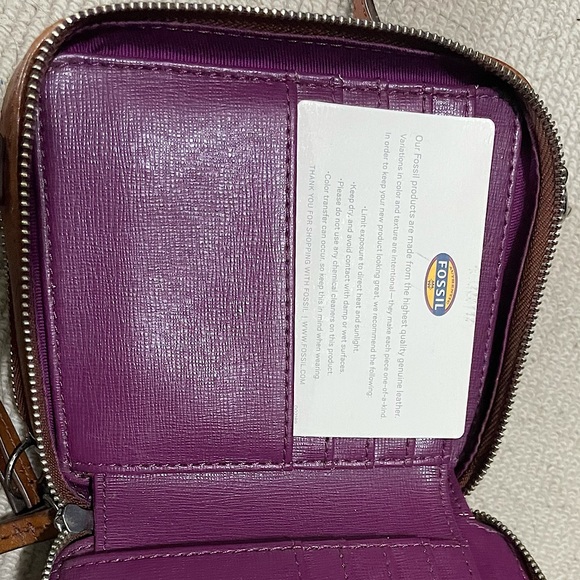 FOSSIL brown crossbody - Picture 4 of 4